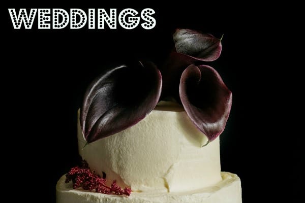 Viv wedding cake with lillies